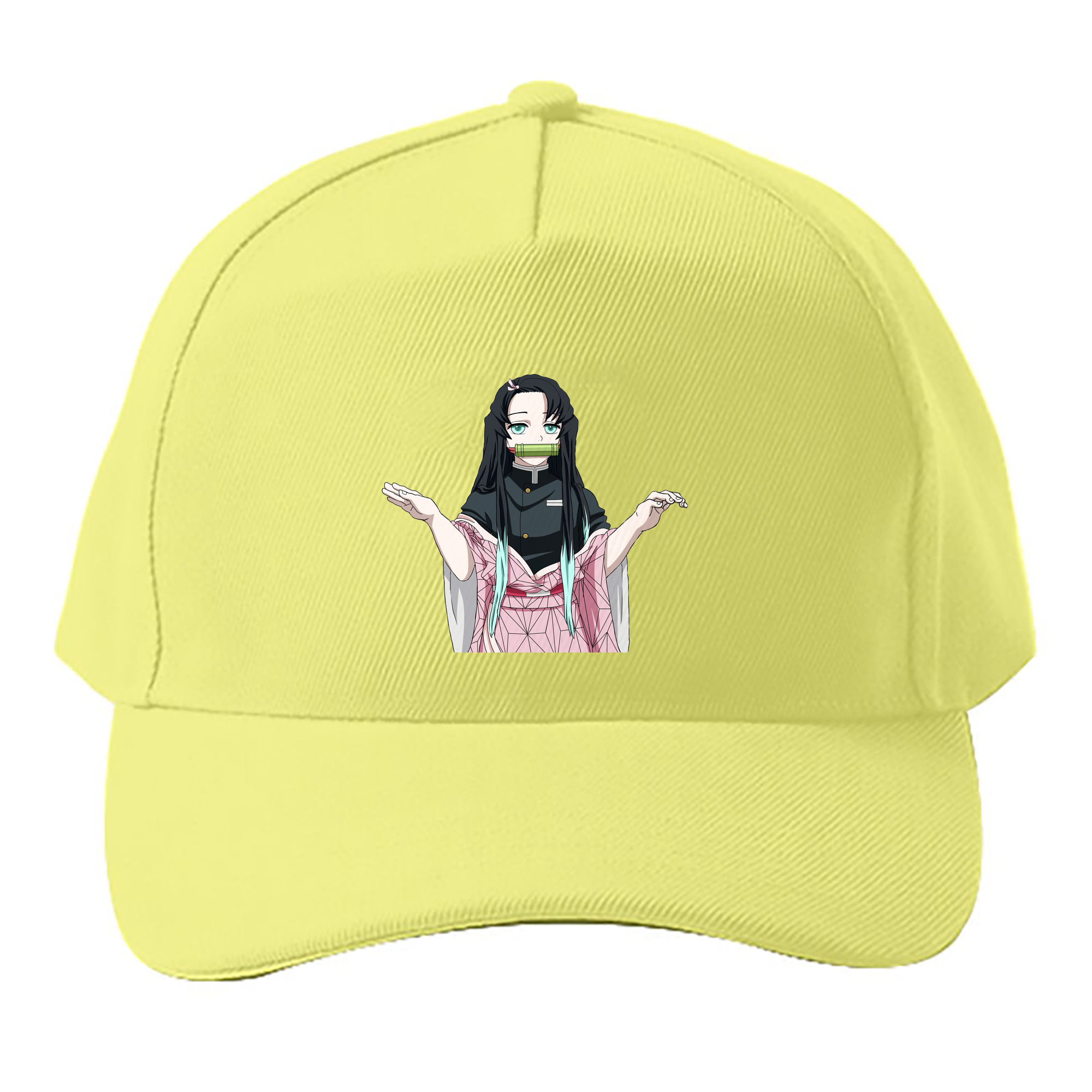 （画像用） 鬼滅の刃（きめつのやいば）竈門 禰󠄀豆子／かまど ねずこ Kamado Nezuko ベースボールキャップ 綿100％ 男女兼用 帽子 スポーツ