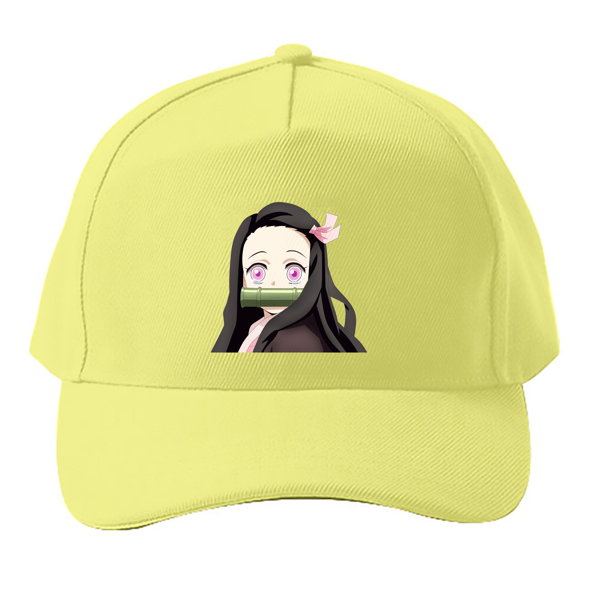 （画像用） 鬼滅の刃（きめつのやいば）竈門 禰󠄀豆子／かまど ねずこ Kamado Nezuko ベースボールキャップ 綿100％ 男女兼用 帽子 スポーツ