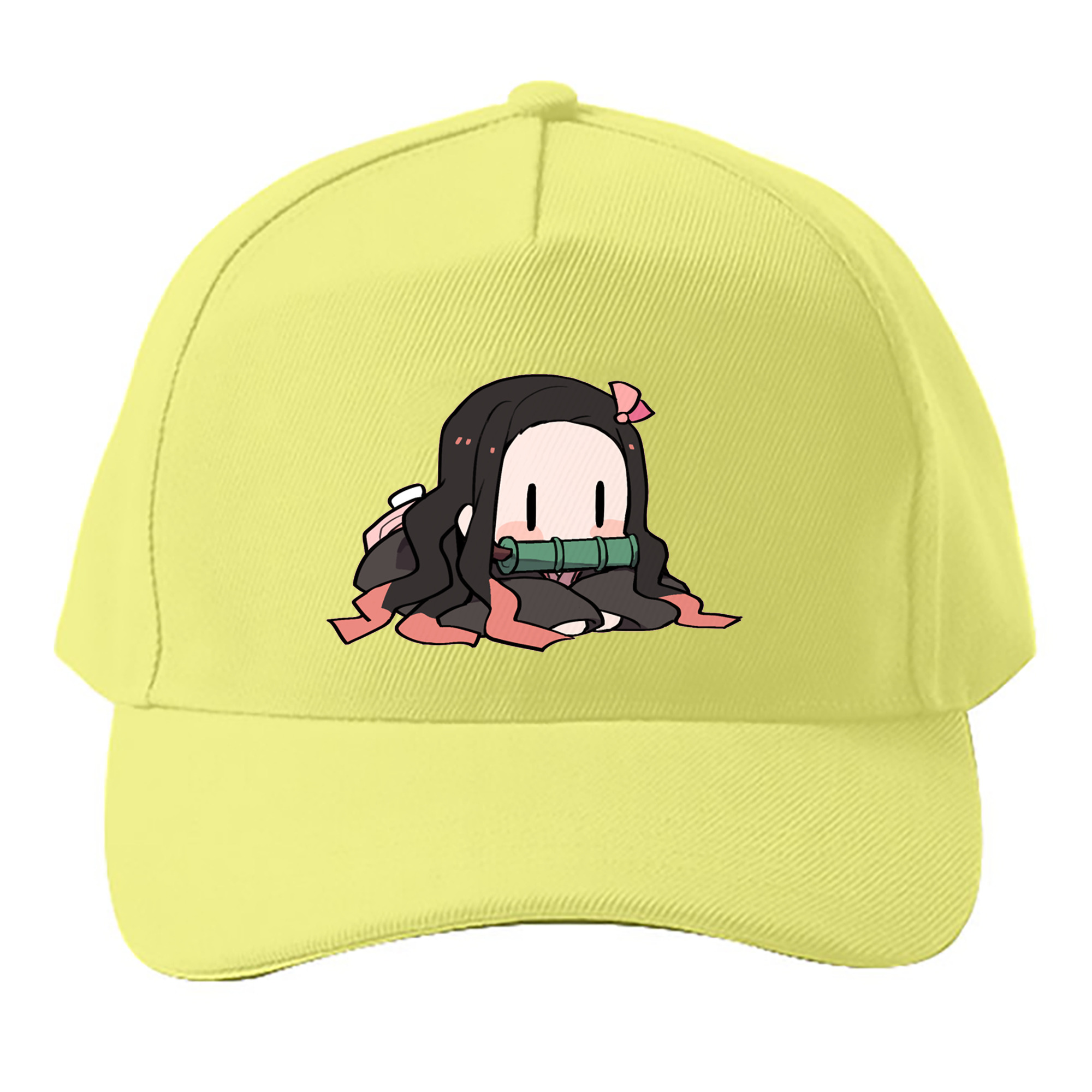 （画像用） 鬼滅の刃（きめつのやいば）竈門 禰󠄀豆子／かまど ねずこ Kamado Nezuko ベースボールキャップ 綿100％ 男女兼用 帽子 スポーツ
