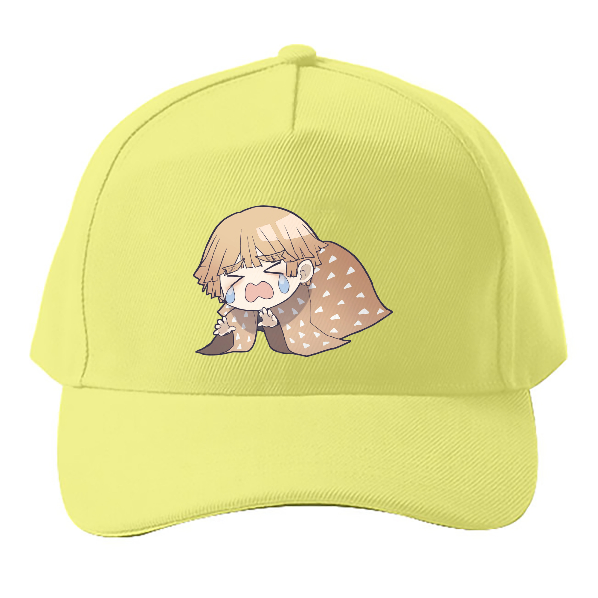 （画像用） 鬼滅の刃（きめつのやいば）我妻 善逸／あがつま ぜんいつ Agatsuma Zenitsu ベースボールキャップ 綿100％ 男女兼用 帽子 スポーツ