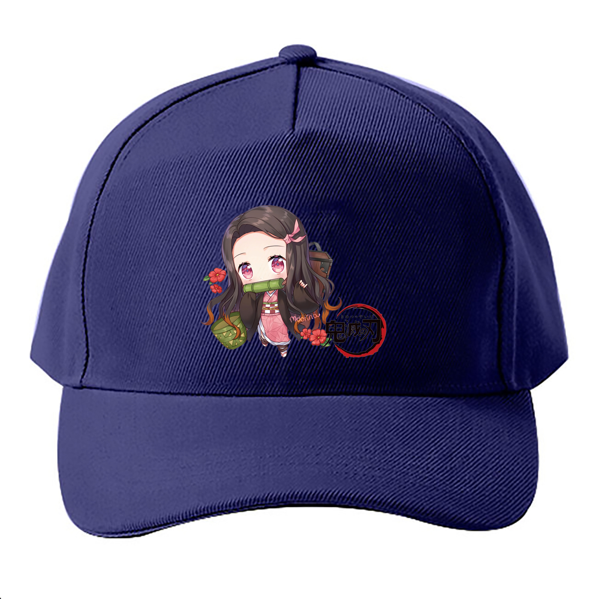 （画像用） 鬼滅の刃（きめつのやいば）竈門 禰󠄀豆子／かまど ねずこ Kamado Nezuko ベースボールキャップ 綿100％ 男女兼用 帽子 スポーツ