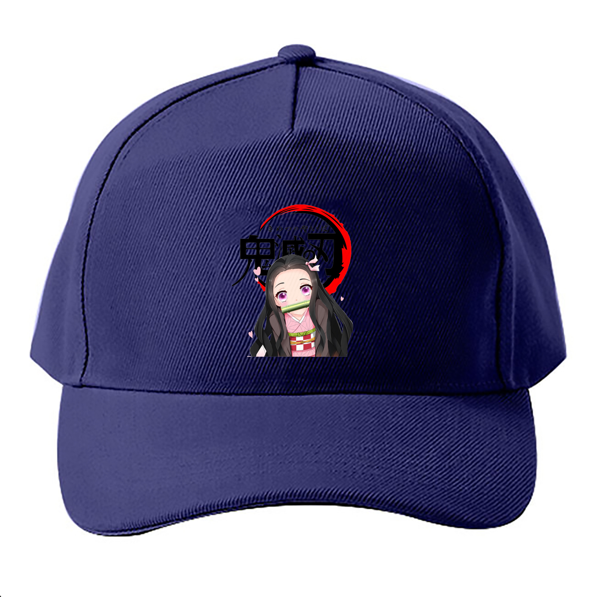 （画像用） 鬼滅の刃（きめつのやいば）竈門 禰󠄀豆子／かまど ねずこ Kamado Nezuko ベースボールキャップ 綿100％ 男女兼用 帽子 スポーツ