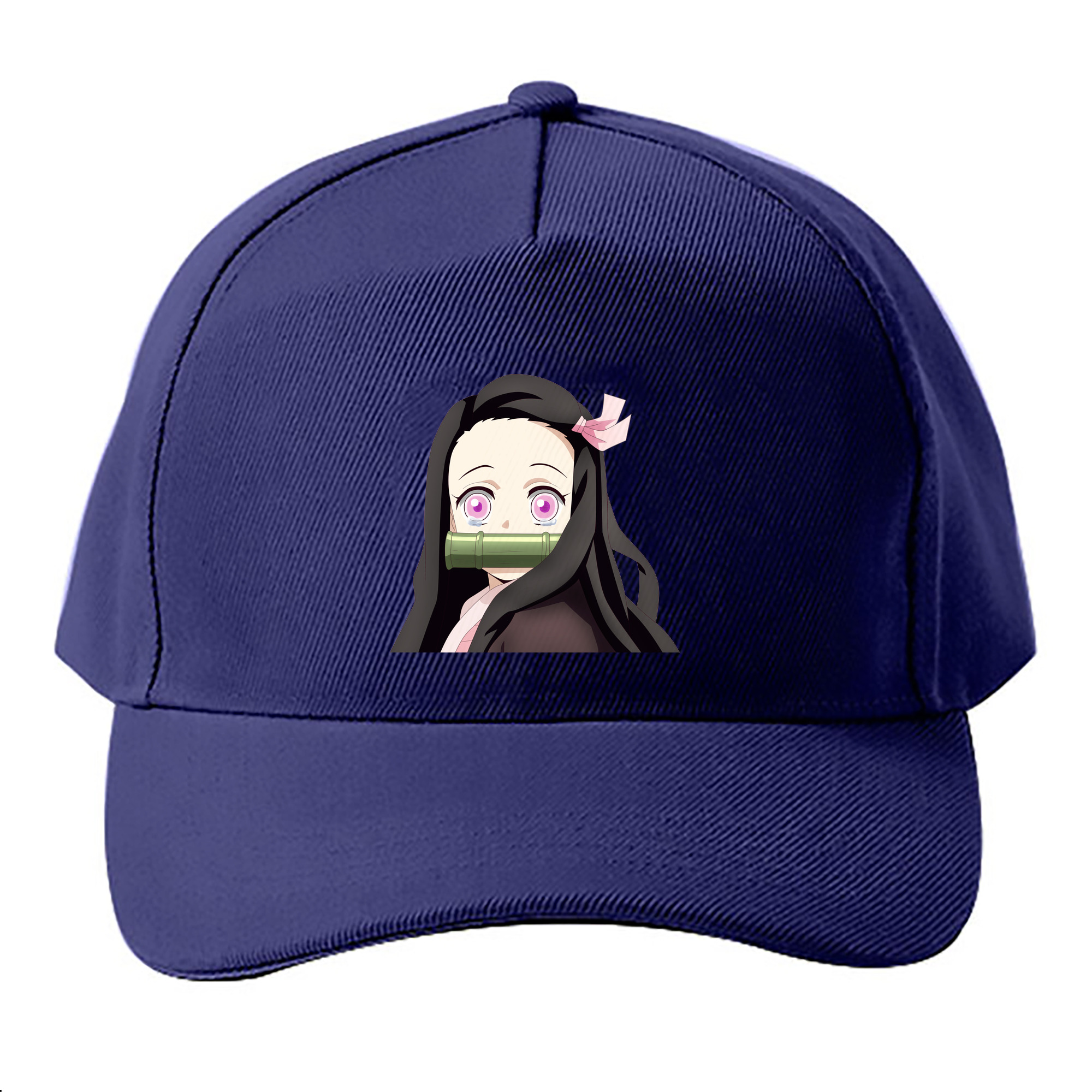 （画像用） 鬼滅の刃（きめつのやいば）竈門 禰󠄀豆子／かまど ねずこ Kamado Nezuko ベースボールキャップ 綿100％ 男女兼用 帽子 スポーツ