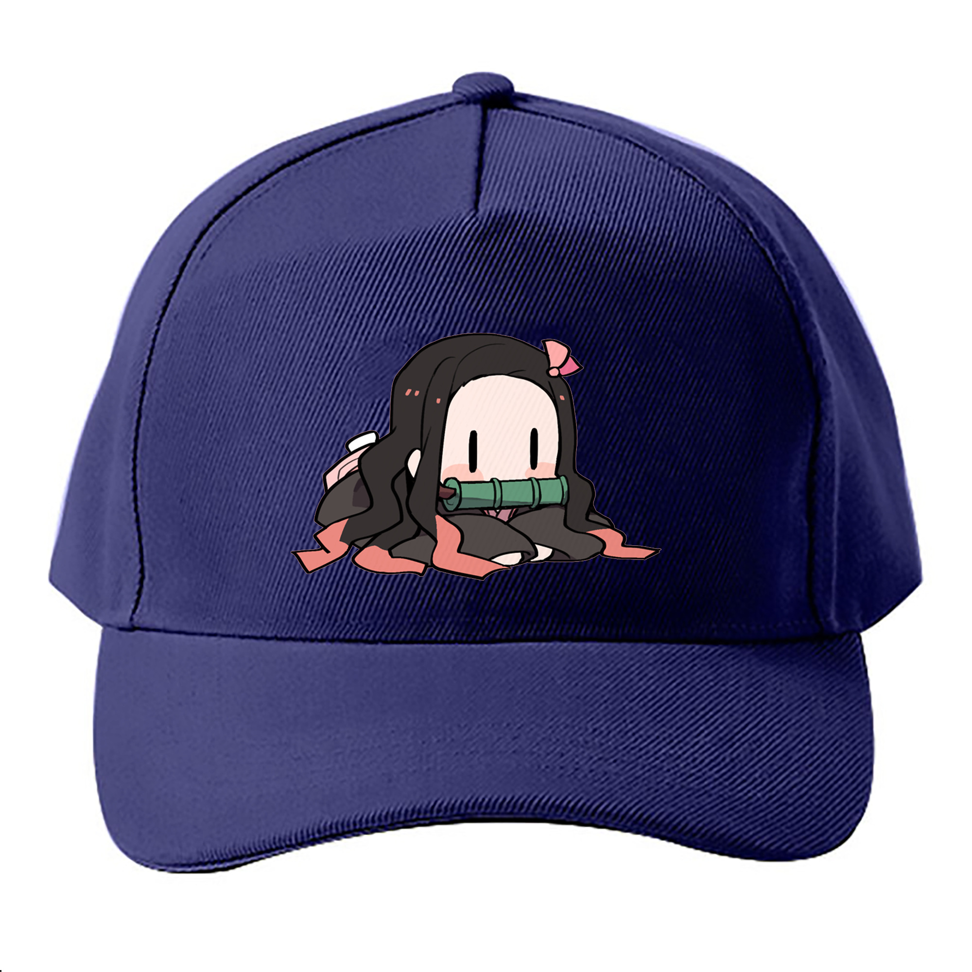 （画像用） 鬼滅の刃（きめつのやいば）竈門 禰󠄀豆子／かまど ねずこ Kamado Nezuko ベースボールキャップ 綿100％ 男女兼用 帽子 スポーツ