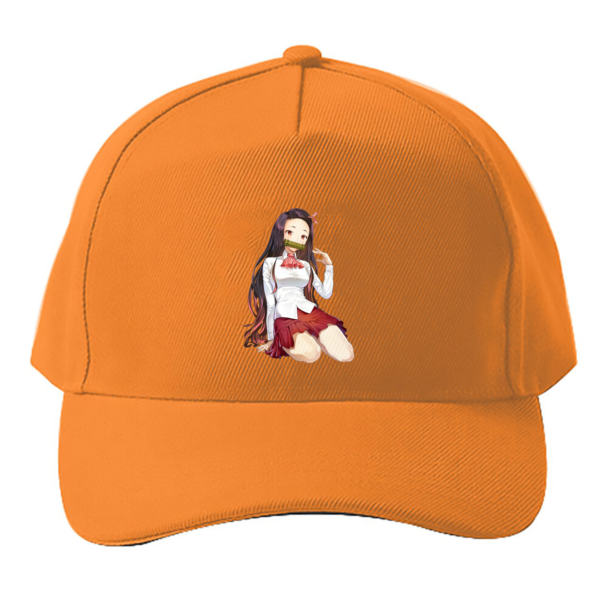 （画像用） 鬼滅の刃（きめつのやいば）竈門 禰󠄀豆子／かまど ねずこ Kamado Nezuko ベースボールキャップ 綿100％ 男女兼用 帽子 スポーツ