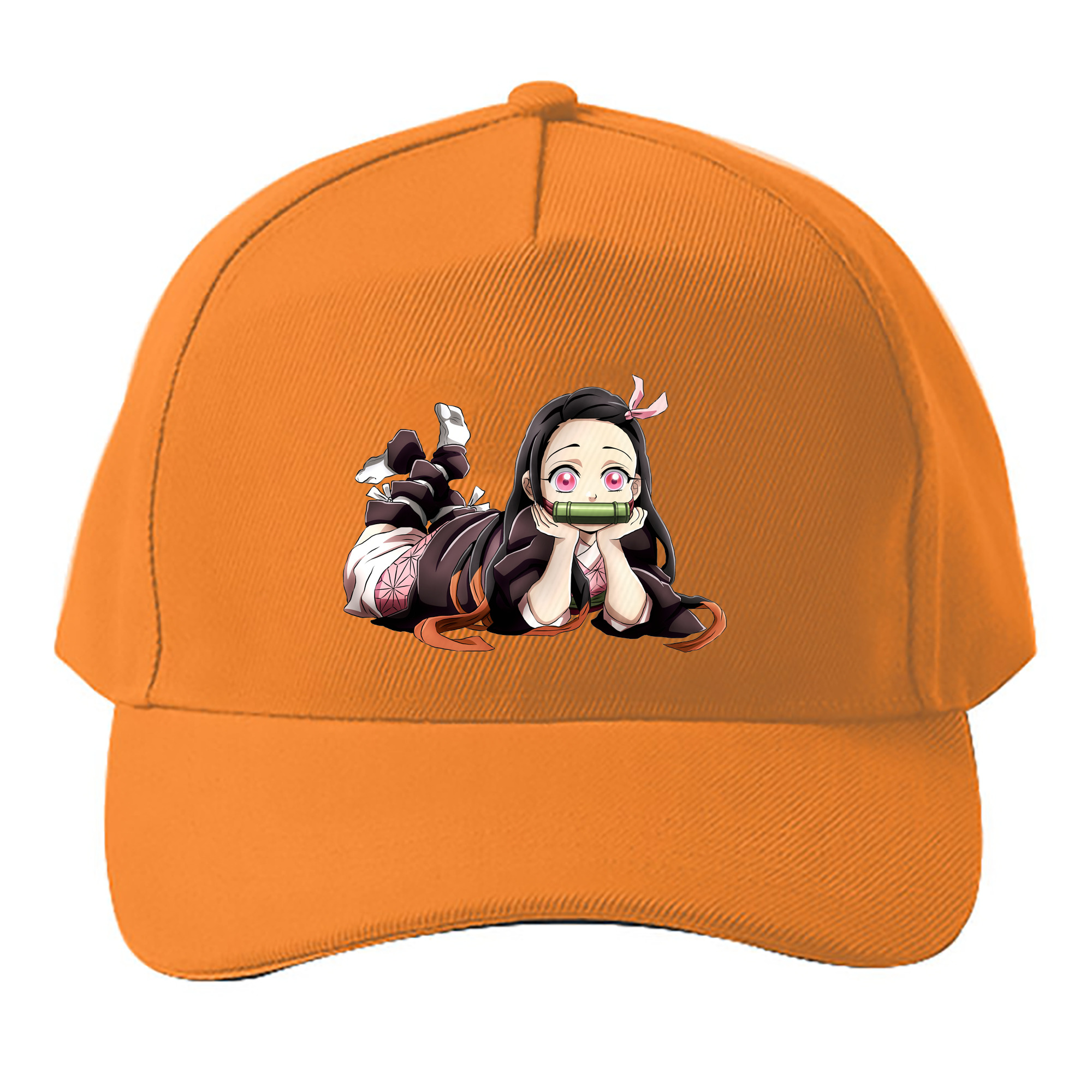 （画像用） 鬼滅の刃（きめつのやいば）竈門 禰󠄀豆子／かまど ねずこ Kamado Nezuko ベースボールキャップ 綿100％ 男女兼用 帽子 スポーツ