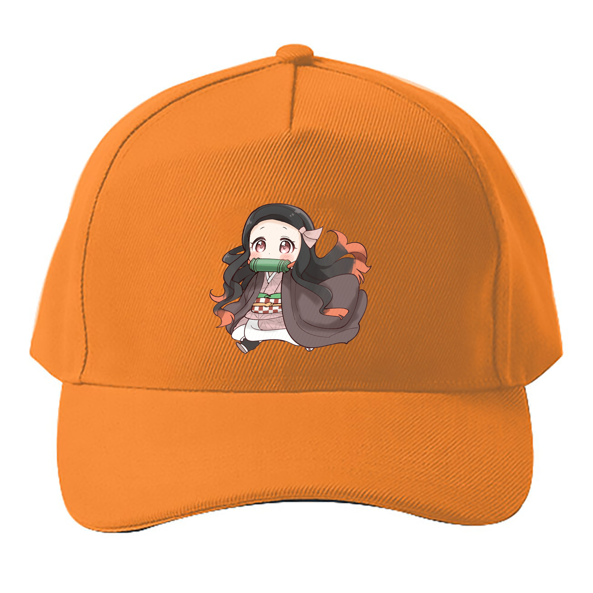 （画像用） 鬼滅の刃（きめつのやいば）竈門 禰󠄀豆子／かまど ねずこ Kamado Nezuko ベースボールキャップ 綿100％ 男女兼用 帽子 スポーツ