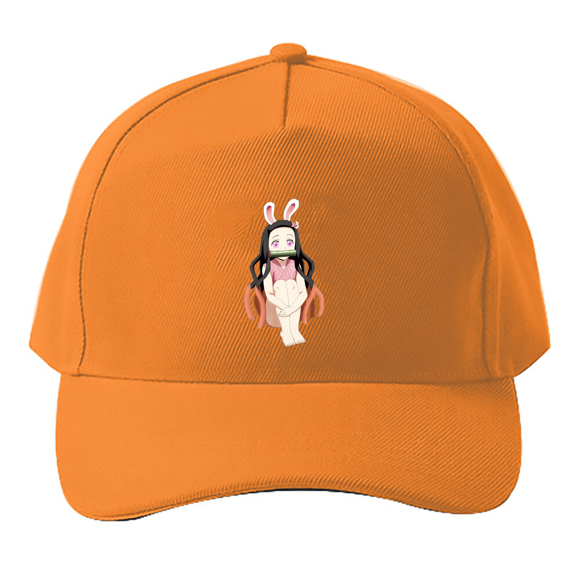 （画像用） 鬼滅の刃（きめつのやいば）竈門 禰󠄀豆子／かまど ねずこ Kamado Nezuko ベースボールキャップ 綿100％ 男女兼用 帽子 スポーツ