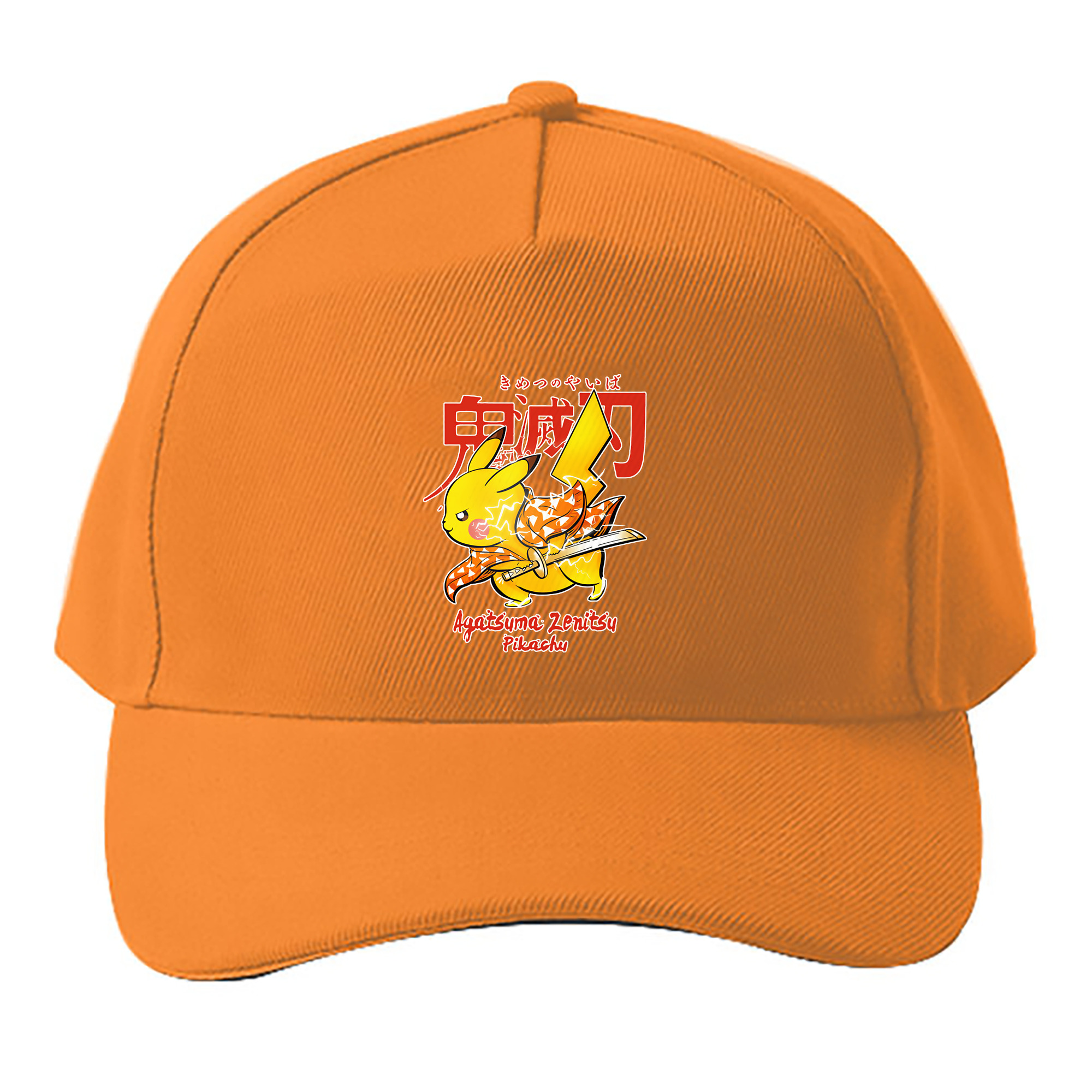 （画像用） 鬼滅の刃（きめつのやいば）我妻 善逸／あがつま ぜんいつ Agatsuma Zenitsu ベースボールキャップ 綿100％ 男女兼用 帽子 スポーツ