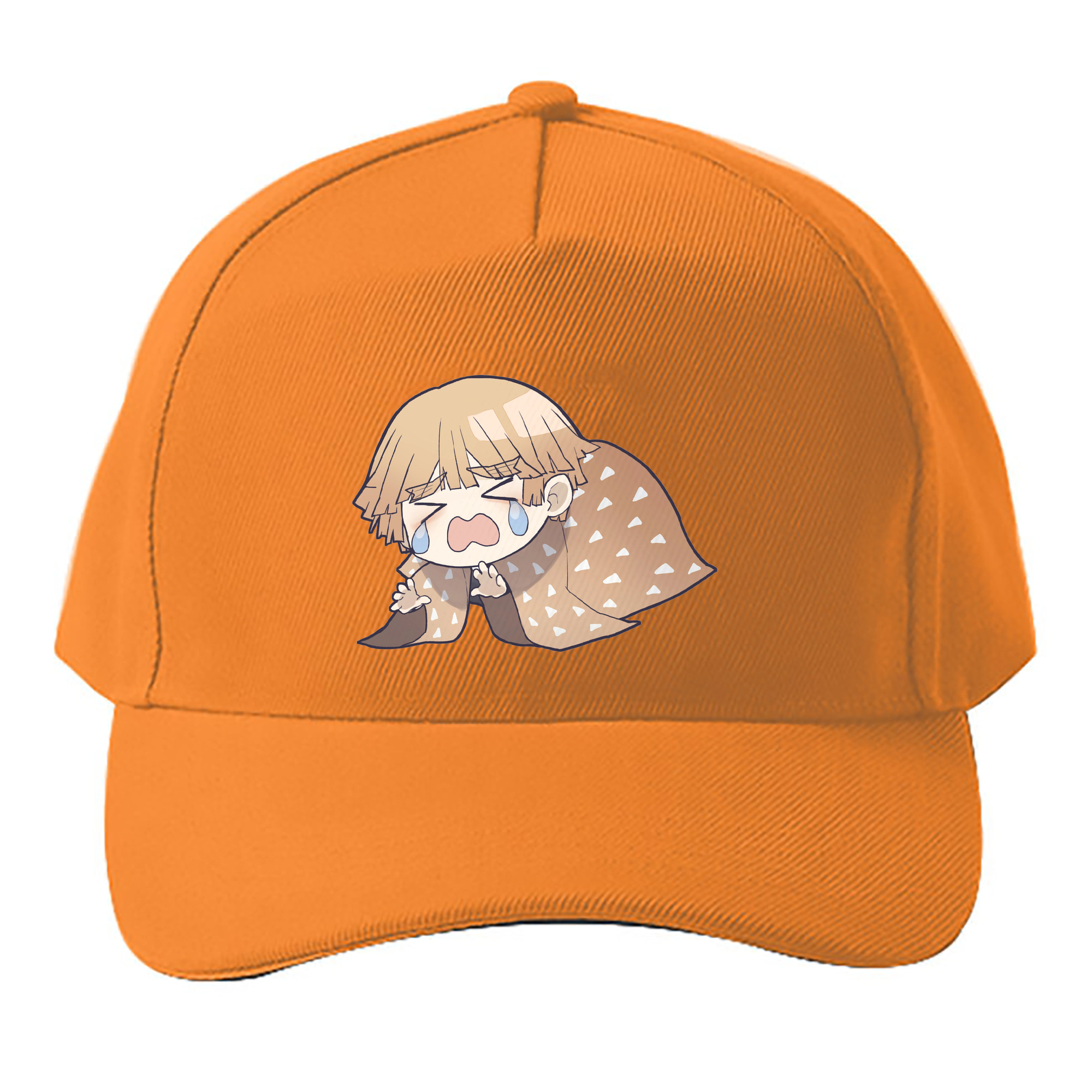 （画像用） 鬼滅の刃（きめつのやいば）我妻 善逸／あがつま ぜんいつ Agatsuma Zenitsu ベースボールキャップ 綿100％ 男女兼用 帽子 スポーツ
