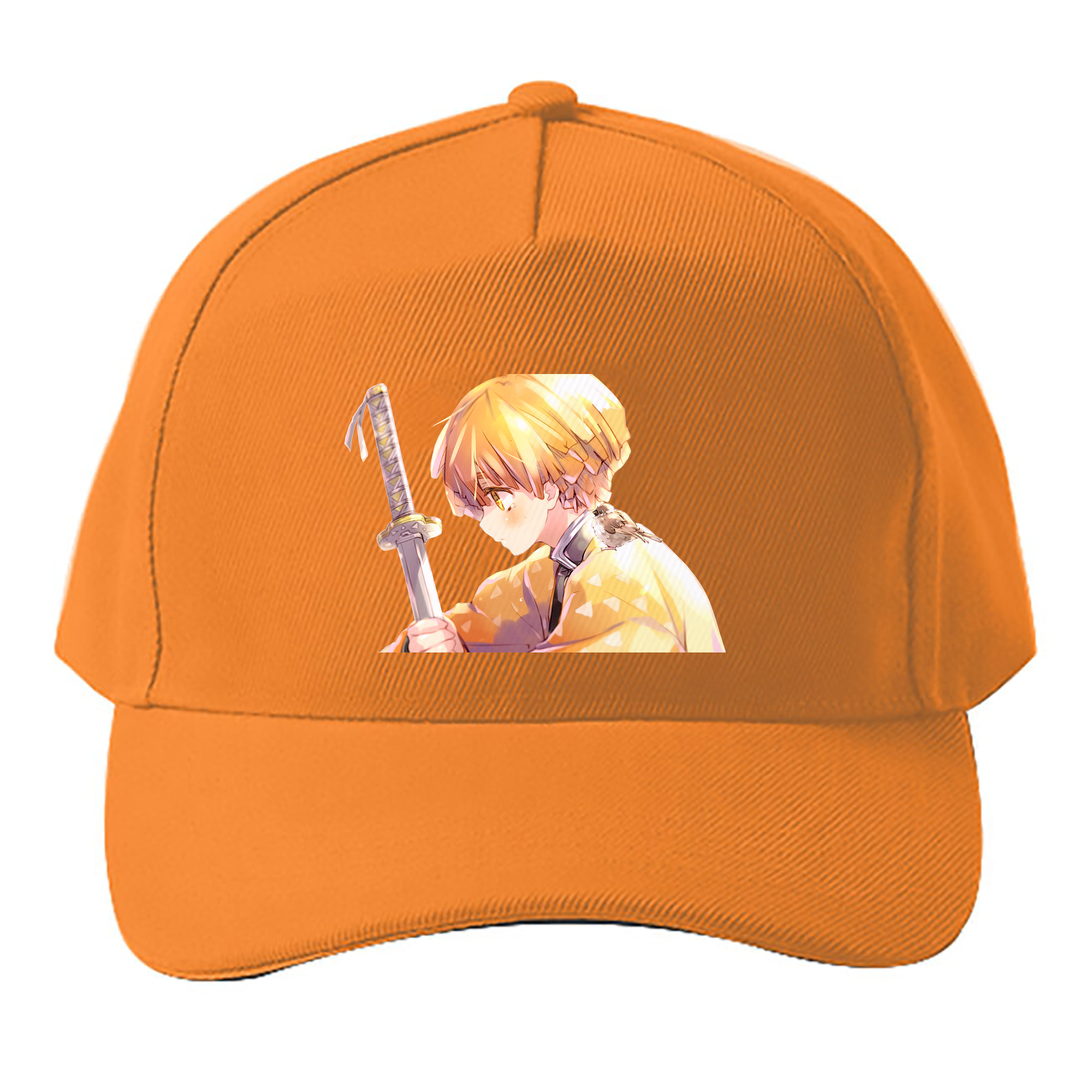 （画像用） 鬼滅の刃（きめつのやいば）我妻 善逸／あがつま ぜんいつ Agatsuma Zenitsu ベースボールキャップ 綿100％ 男女兼用 帽子 スポーツ