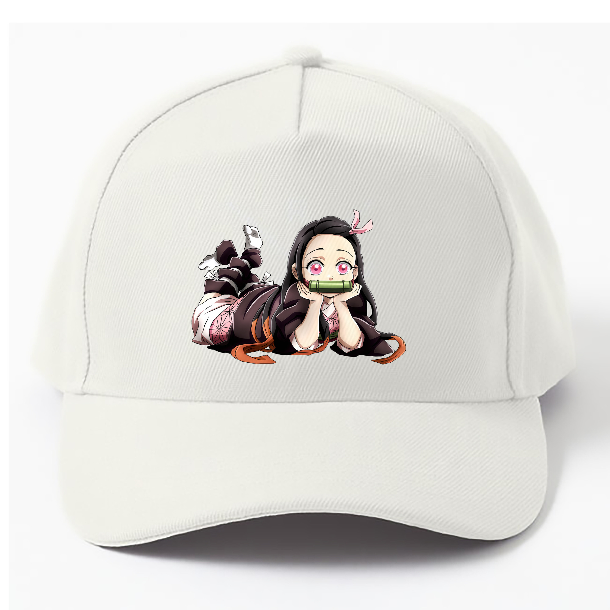 （画像用） 鬼滅の刃（きめつのやいば）竈門 禰󠄀豆子／かまど ねずこ Kamado Nezuko ベースボールキャップ 綿100％ 男女兼用 帽子 スポーツ