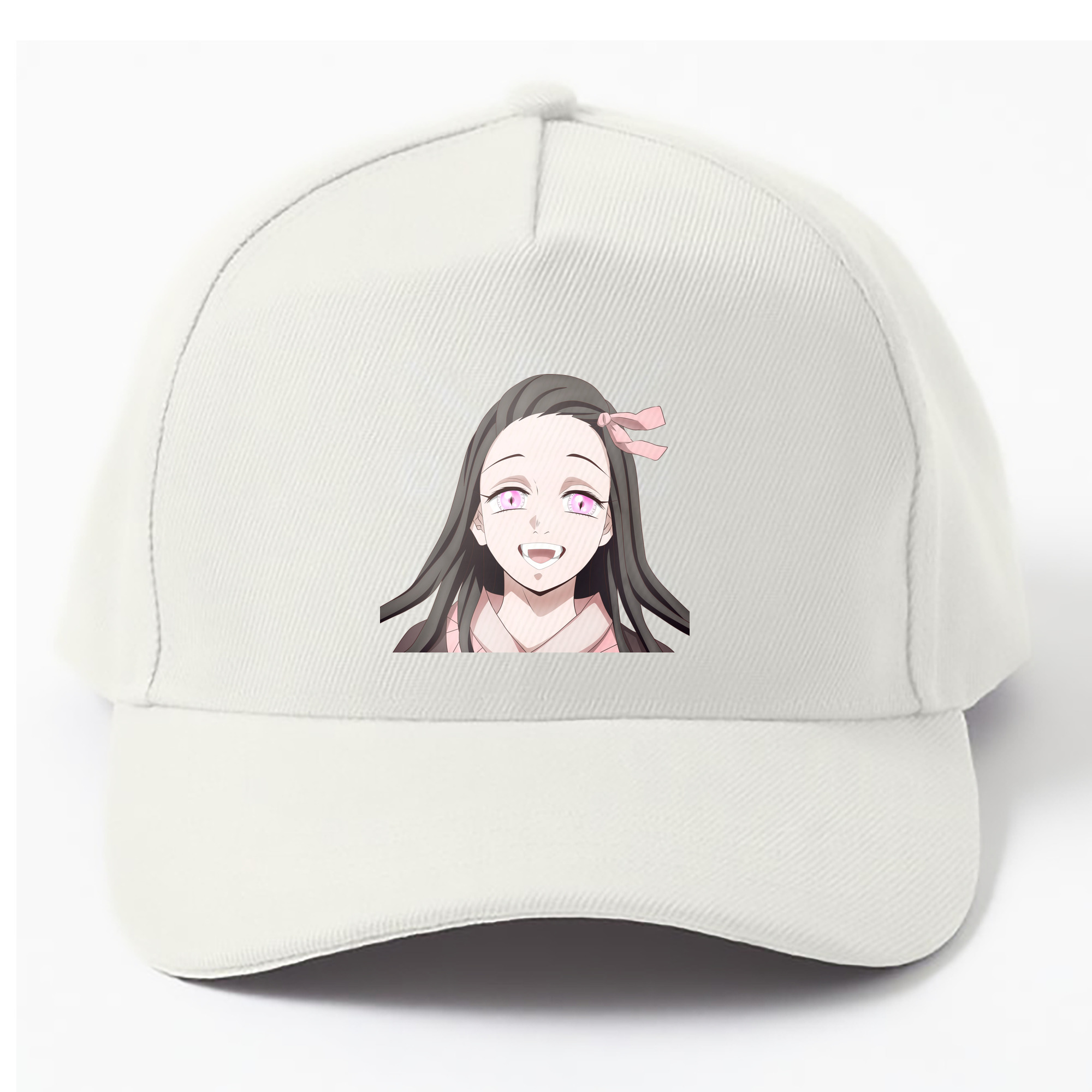 （画像用） 鬼滅の刃（きめつのやいば）竈門 禰󠄀豆子／かまど ねずこ Kamado Nezuko ベースボールキャップ 綿100％ 男女兼用 帽子 スポーツ