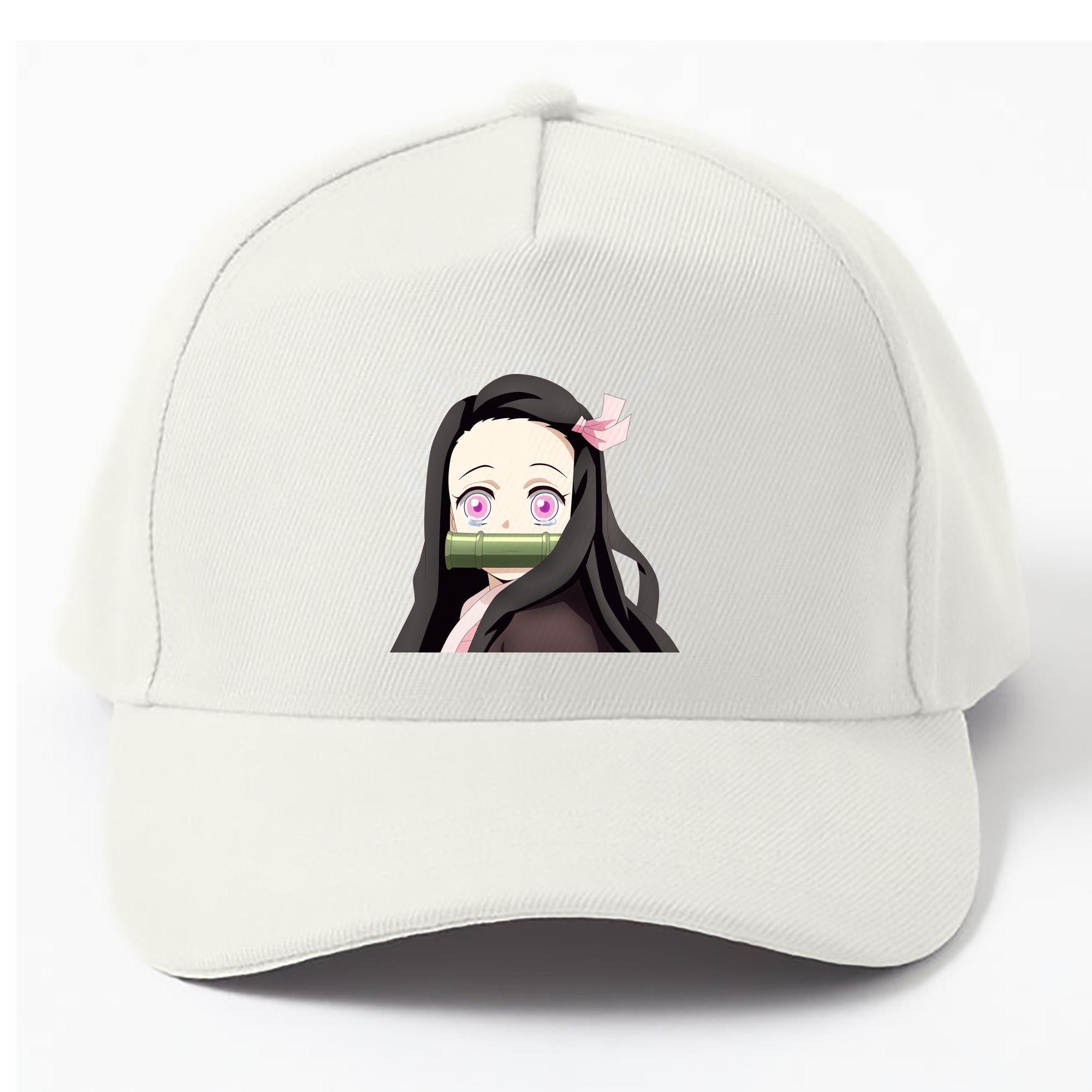 （画像用） 鬼滅の刃（きめつのやいば）竈門 禰󠄀豆子／かまど ねずこ Kamado Nezuko ベースボールキャップ 綿100％ 男女兼用 帽子 スポーツ