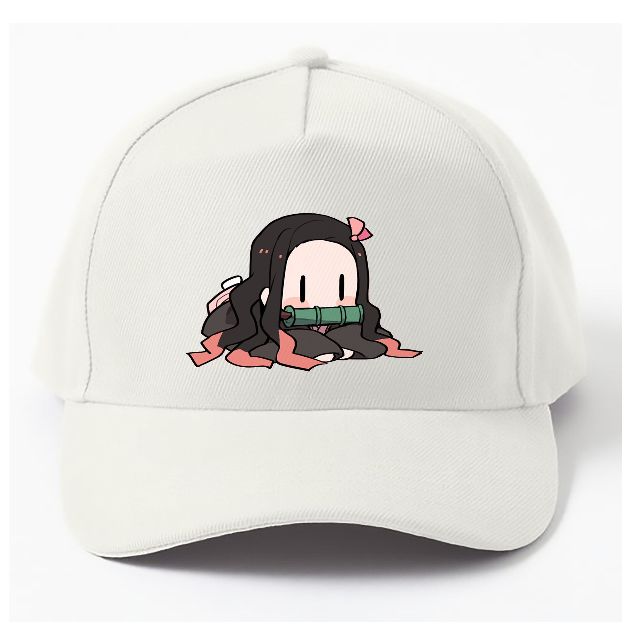 （画像用） 鬼滅の刃（きめつのやいば）竈門 禰󠄀豆子／かまど ねずこ Kamado Nezuko ベースボールキャップ 綿100％ 男女兼用 帽子 スポーツ
