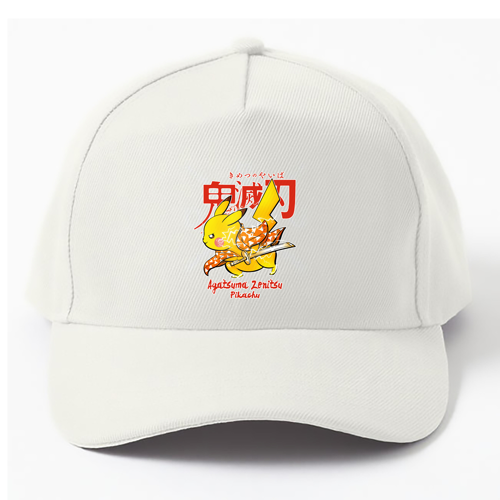 （画像用） 鬼滅の刃（きめつのやいば）我妻 善逸／あがつま ぜんいつ Agatsuma Zenitsu ベースボールキャップ 綿100％ 男女兼用 帽子 スポーツ