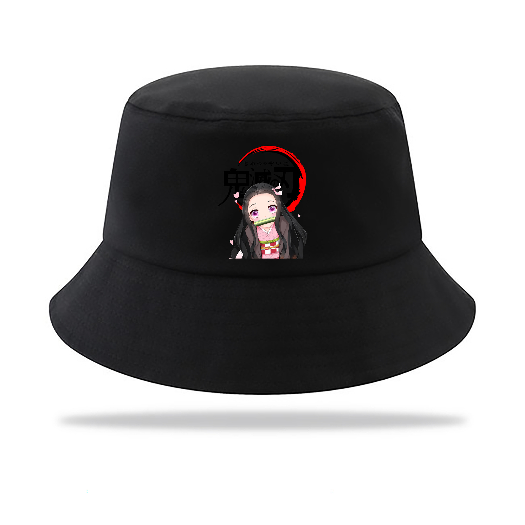 （画像用） 鬼滅の刃（きめつのやいば）竈門 禰󠄀豆子／かまど ねずこ Kamado Nezuko アウトドア日除けバケットハット