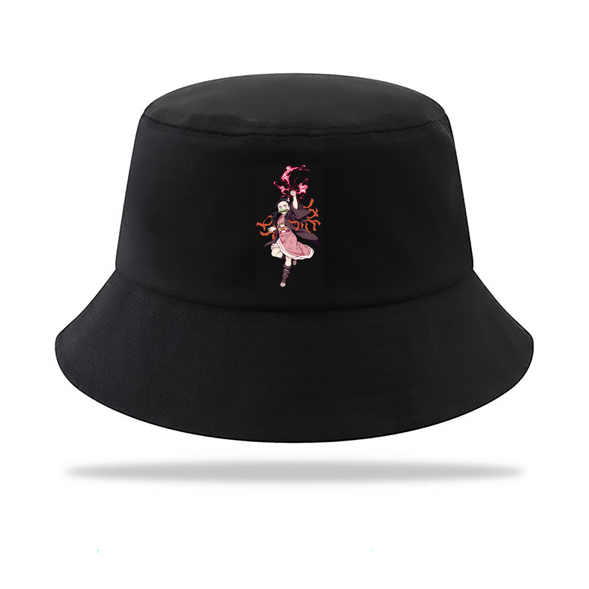 （画像用） 鬼滅の刃（きめつのやいば）竈門 禰󠄀豆子／かまど ねずこ Kamado Nezuko アウトドア日除けバケットハット