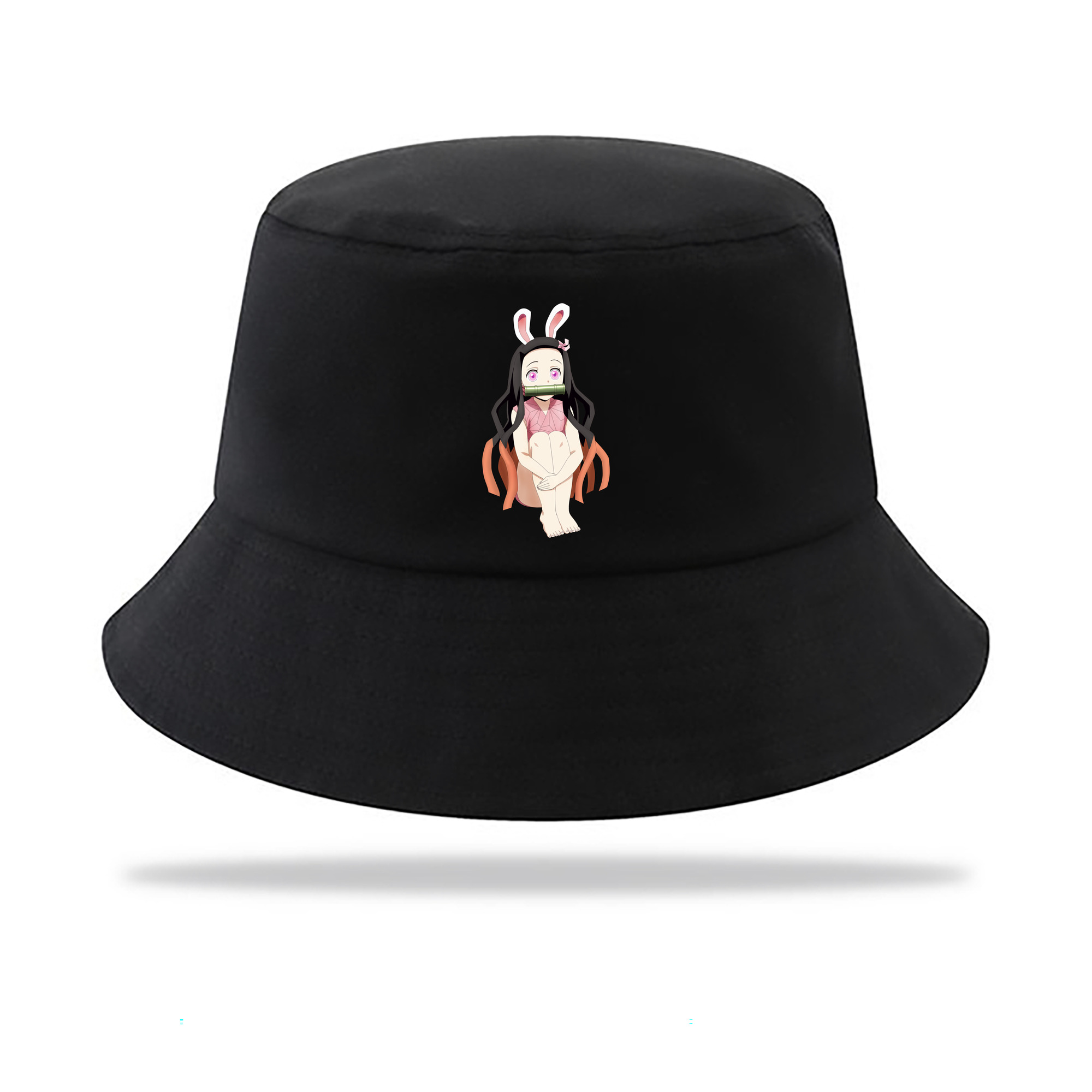 （画像用） 鬼滅の刃（きめつのやいば）竈門 禰󠄀豆子／かまど ねずこ Kamado Nezuko アウトドア日除けバケットハット