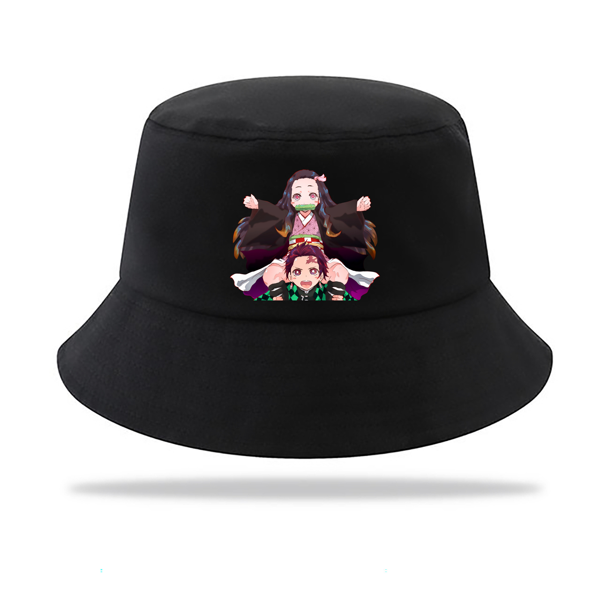 （画像用） 鬼滅の刃（きめつのやいば）竈門 禰󠄀豆子／かまど ねずこ Kamado Nezuko アウトドア日除けバケットハット