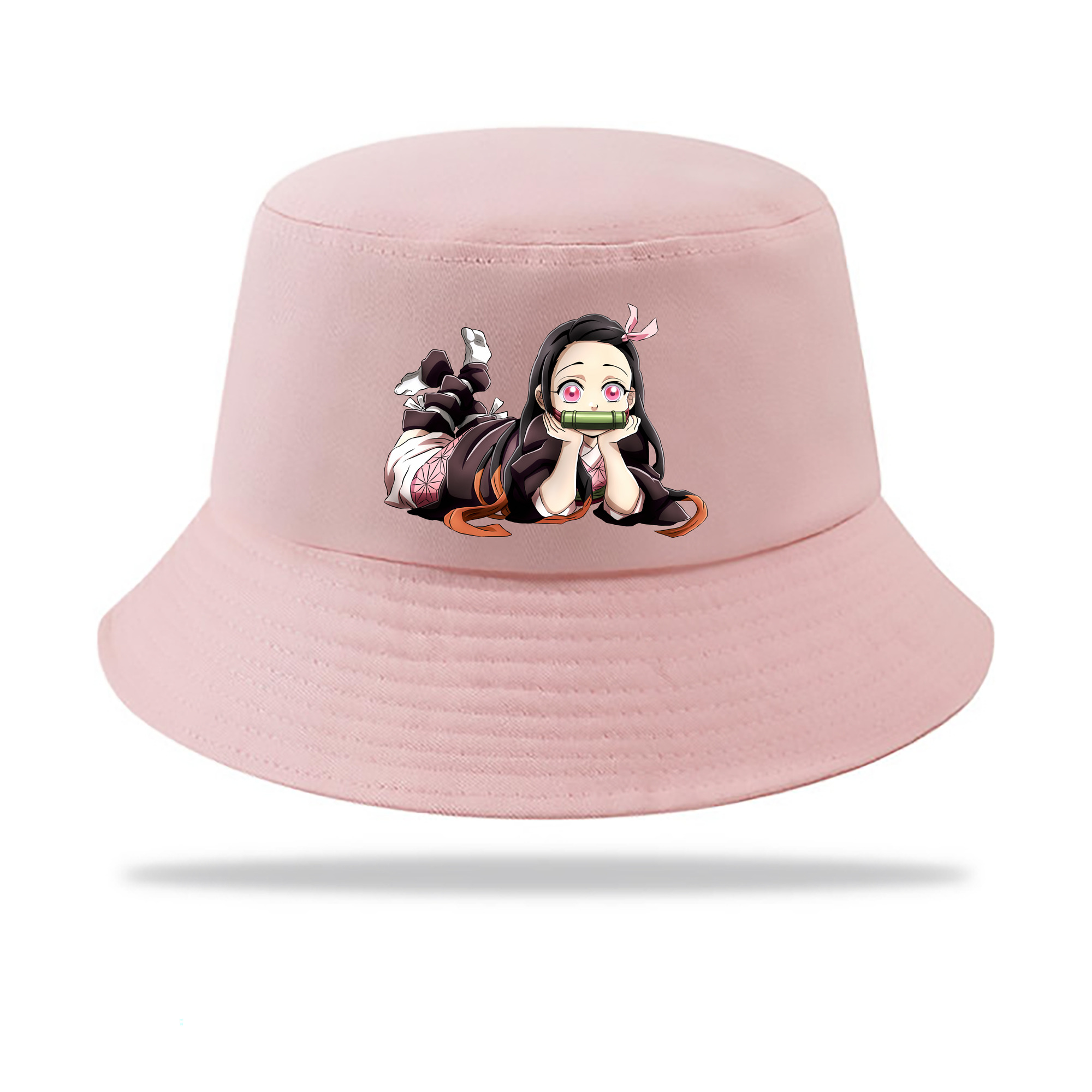 （画像用） 鬼滅の刃（きめつのやいば）竈門 禰󠄀豆子／かまど ねずこ Kamado Nezuko アウトドア日除けバケットハット
