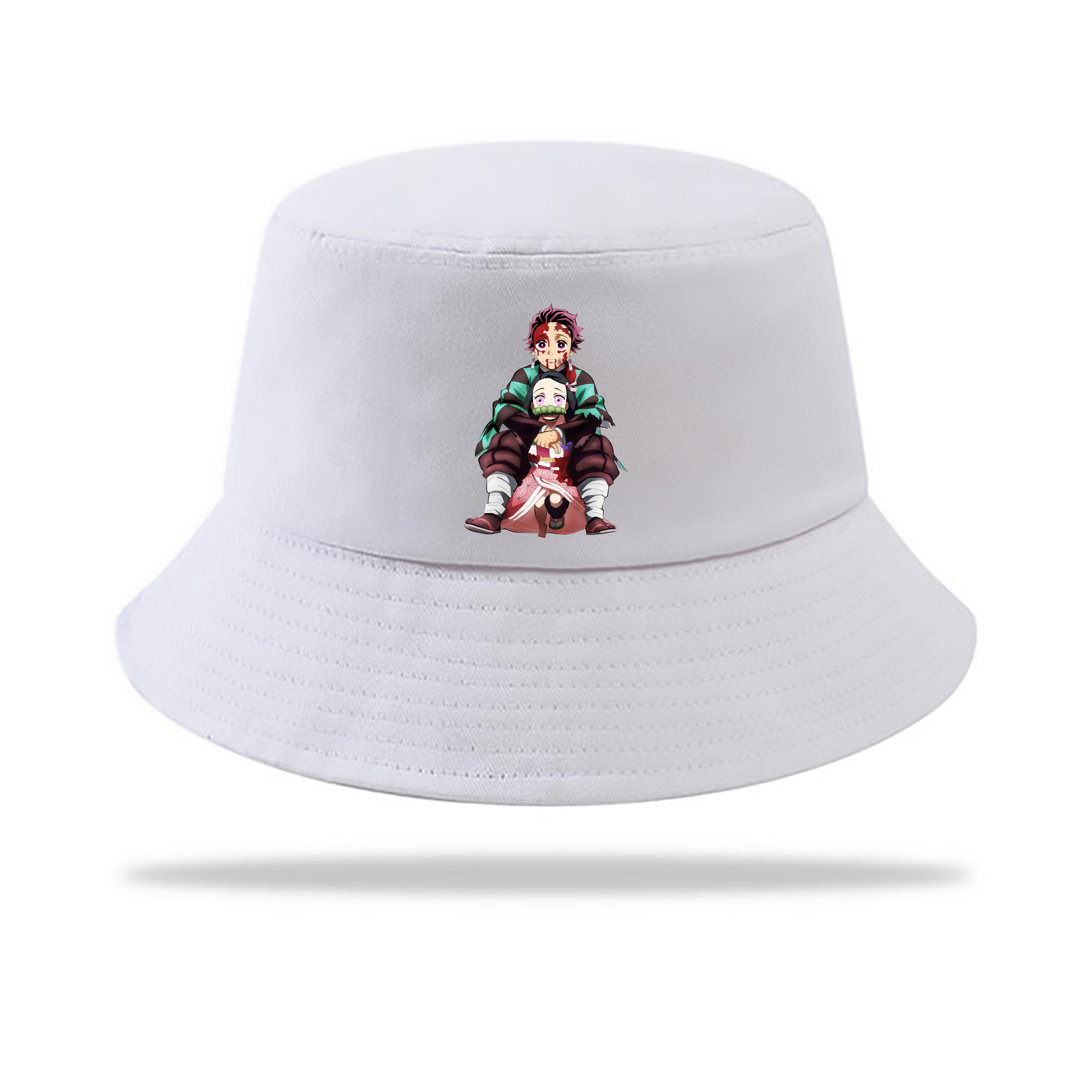 （画像用） 鬼滅の刃（きめつのやいば）竈門 禰󠄀豆子／かまど ねずこ Kamado Nezuko アウトドア日除けバケットハット