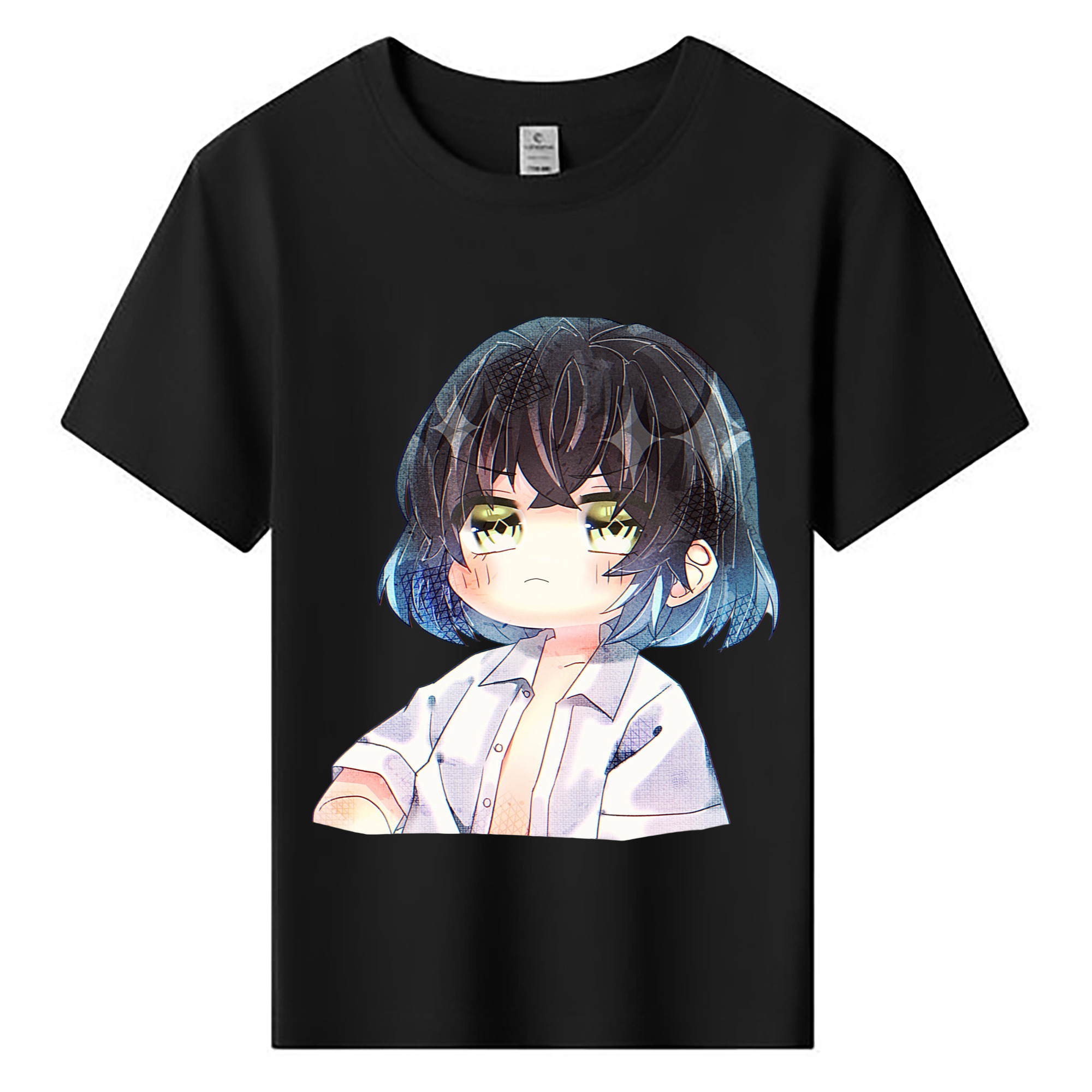 （画像用） 鬼滅の刃（きめつのやいば）嘴平 伊之助／はしびら いのすけ Hashibira Inosuke 綿100％キッズTシャツ（フロントプリント）