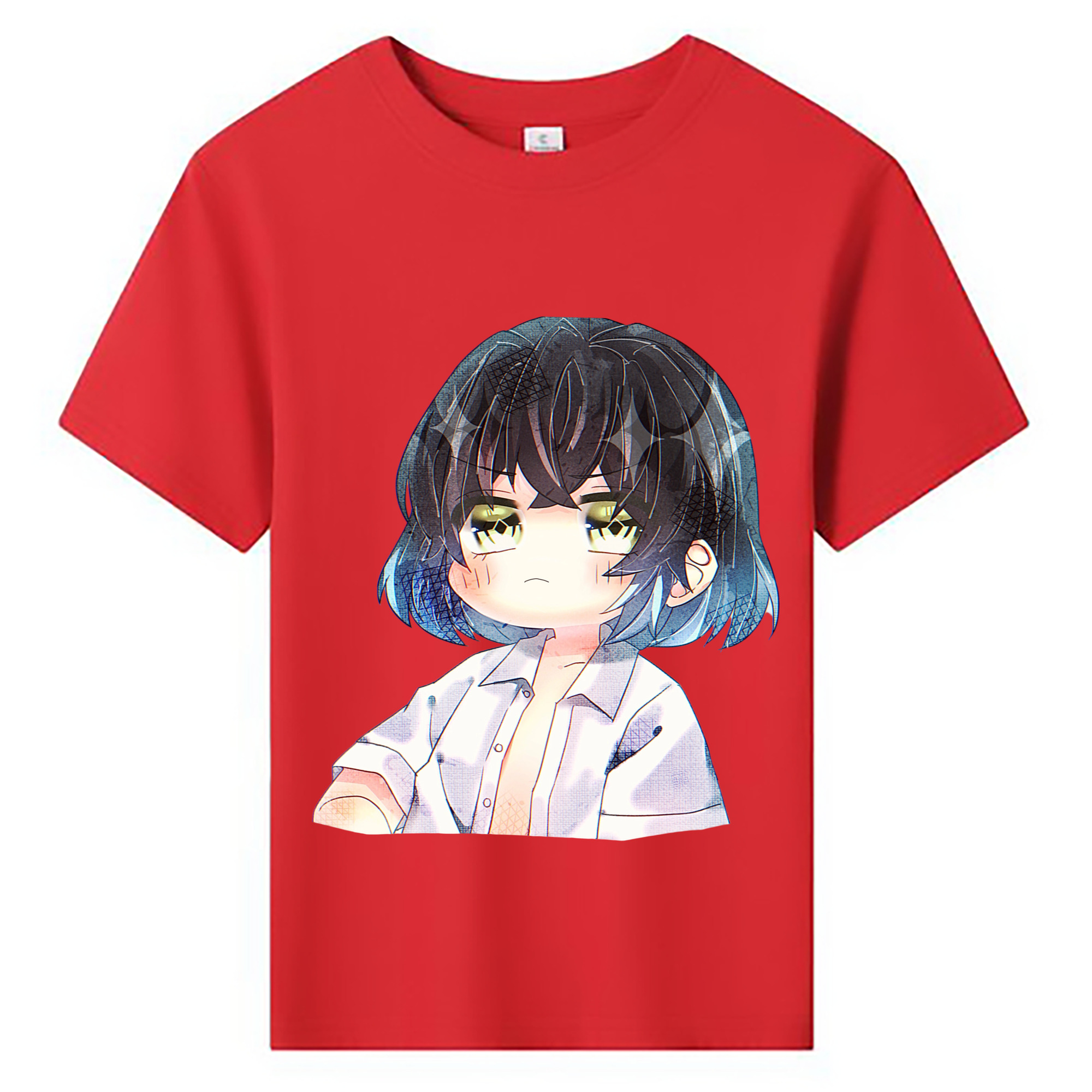 （画像用） 鬼滅の刃（きめつのやいば）嘴平 伊之助／はしびら いのすけ Hashibira Inosuke 綿100％キッズTシャツ（フロントプリント）
