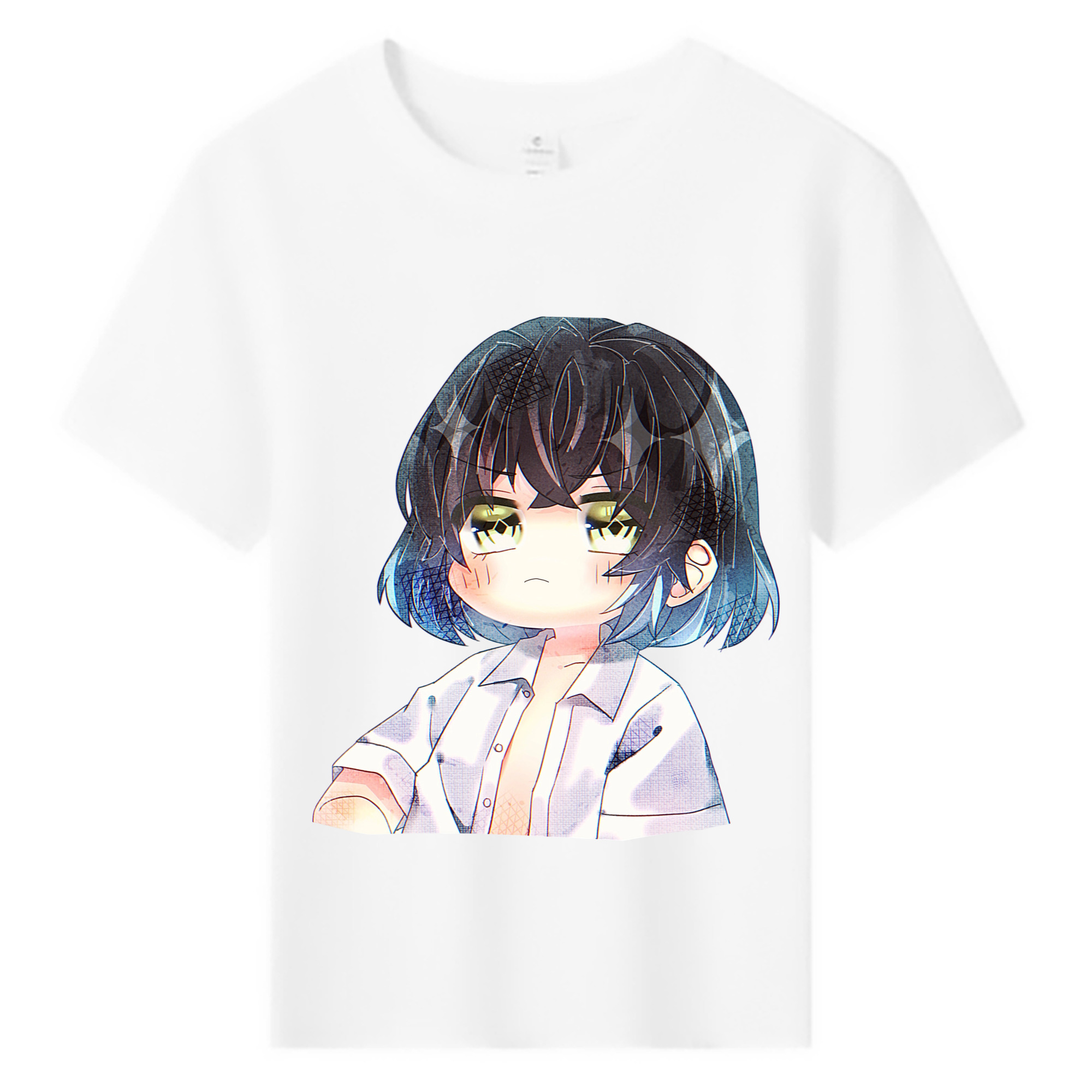 （画像用） 鬼滅の刃（きめつのやいば）嘴平 伊之助／はしびら いのすけ Hashibira Inosuke 綿100％キッズTシャツ（フロントプリント）