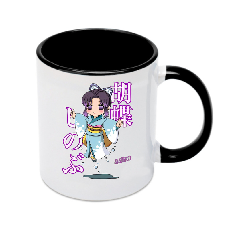 （画像用） 鬼滅の刃（きめつのやいば）蟲柱-胡蝶 しのぶ／こちょう しのぶ Kochou Shinobu カラーマグカップ