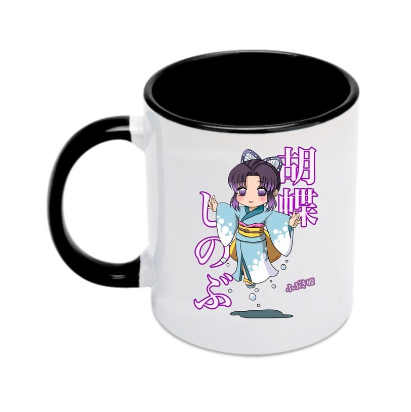 （画像用） 鬼滅の刃（きめつのやいば）蟲柱-胡蝶 しのぶ／こちょう しのぶ Kochou Shinobu カラーマグカップ