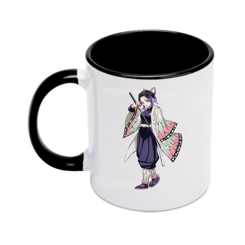 （画像用） 鬼滅の刃（きめつのやいば）蟲柱-胡蝶 しのぶ／こちょう しのぶ Kochou Shinobu カラーマグカップ