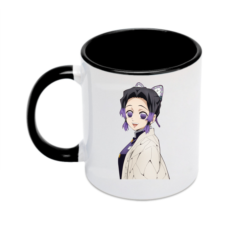 （画像用） 鬼滅の刃（きめつのやいば）蟲柱-胡蝶 しのぶ／こちょう しのぶ Kochou Shinobu カラーマグカップ