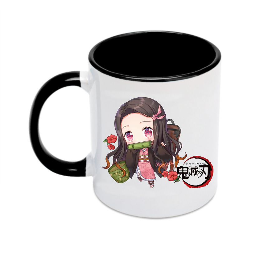 （画像用） 鬼滅の刃（きめつのやいば）竈門 禰󠄀豆子／かまど ねずこ Kamado Nezuko カラーマグカップ