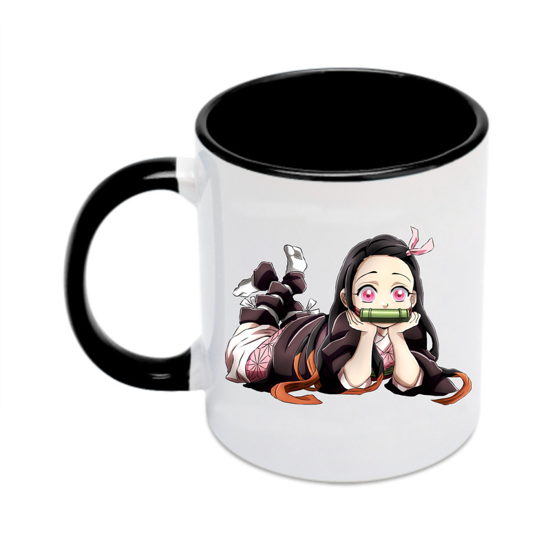 （画像用） 鬼滅の刃（きめつのやいば）竈門 禰󠄀豆子／かまど ねずこ Kamado Nezuko カラーマグカップ