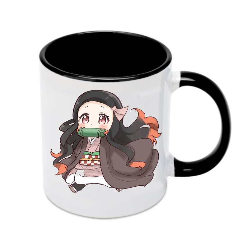 （画像用） 鬼滅の刃（きめつのやいば）竈門 禰󠄀豆子／かまど ねずこ Kamado Nezuko カラーマグカップ