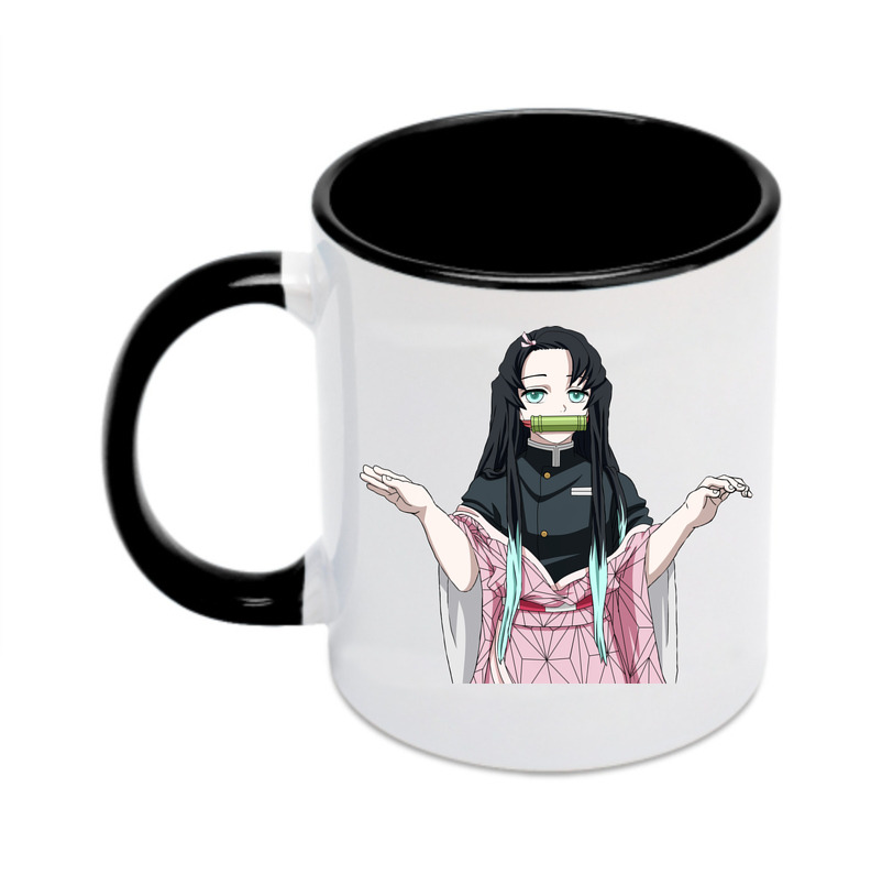 （画像用） 鬼滅の刃（きめつのやいば）竈門 禰󠄀豆子／かまど ねずこ Kamado Nezuko カラーマグカップ