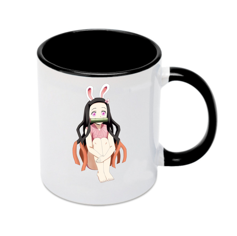 （画像用） 鬼滅の刃（きめつのやいば）竈門 禰󠄀豆子／かまど ねずこ Kamado Nezuko カラーマグカップ