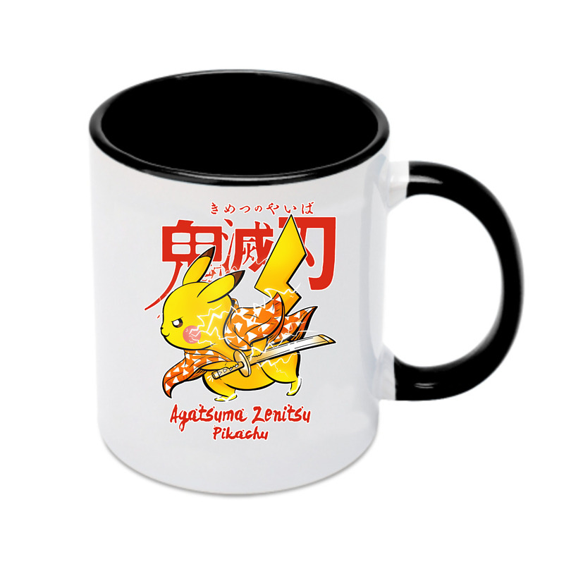 （画像用） 鬼滅の刃（きめつのやいば）我妻 善逸／あがつま ぜんいつ Agatsuma Zenitsu カラーマグカップ