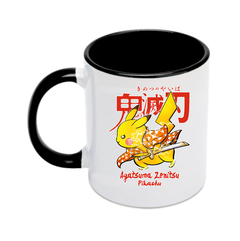 （画像用） 鬼滅の刃（きめつのやいば）我妻 善逸／あがつま ぜんいつ Agatsuma Zenitsu カラーマグカップ
