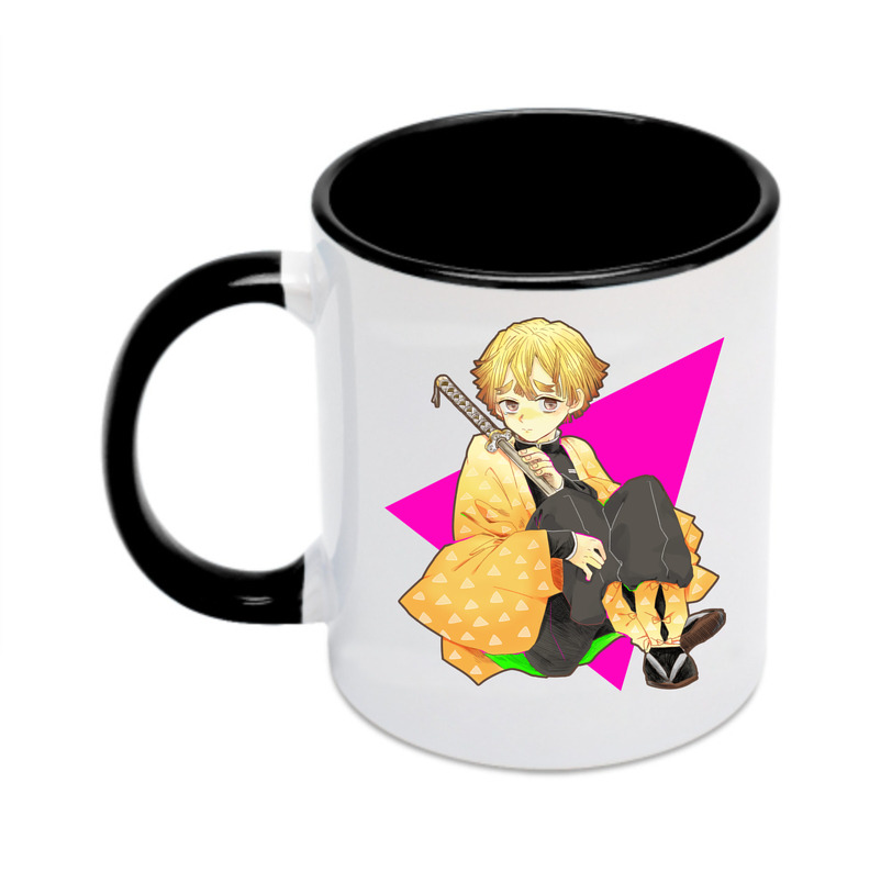 （画像用） 鬼滅の刃（きめつのやいば）我妻 善逸／あがつま ぜんいつ Agatsuma Zenitsu カラーマグカップ