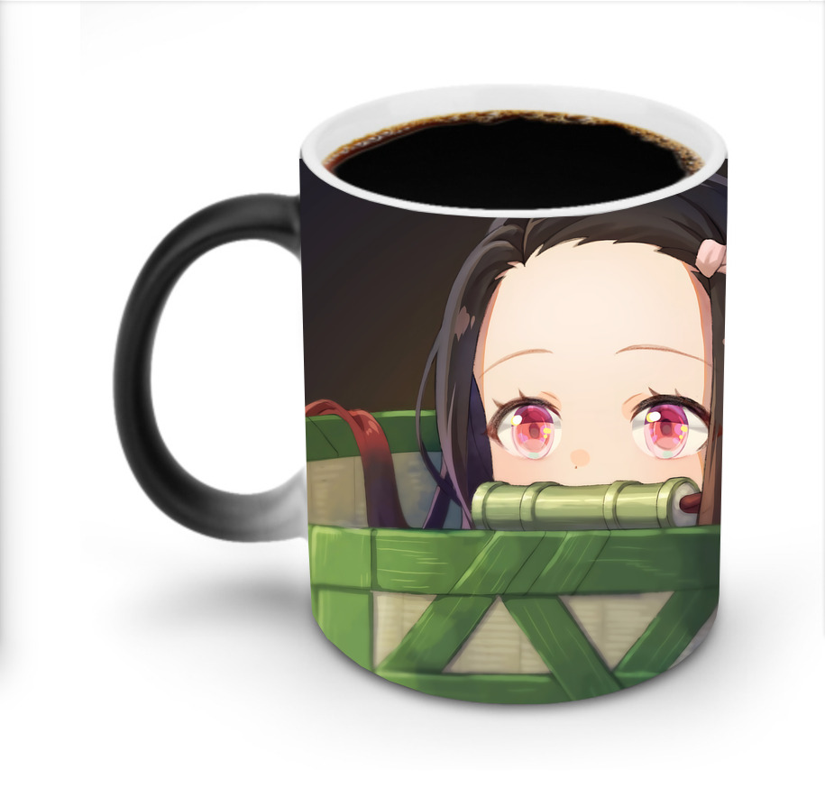 （画像用） 鬼滅の刃（きめつのやいば）竈門 禰󠄀豆子／かまど ねずこ Kamado Nezuko 温度変色マグカップ