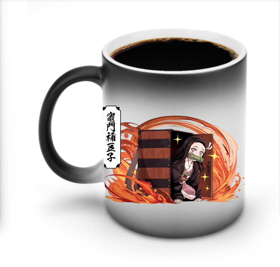 （画像用） 鬼滅の刃（きめつのやいば）竈門 禰󠄀豆子／かまど ねずこ Kamado Nezuko 温度変色マグカップ