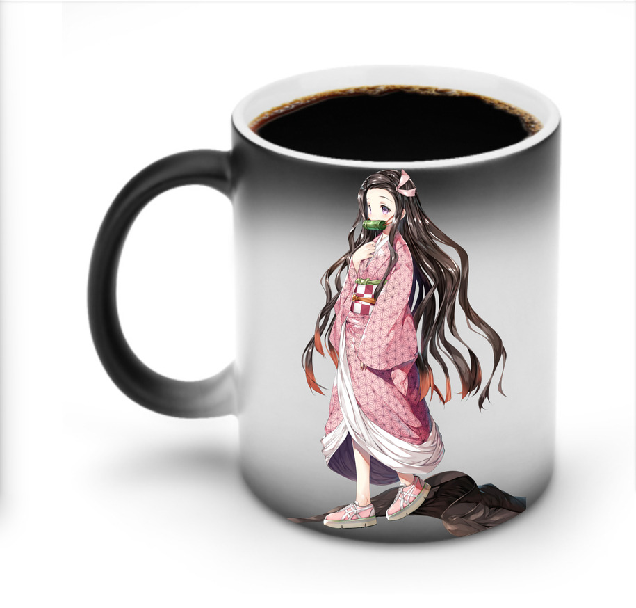 （画像用） 鬼滅の刃（きめつのやいば）竈門 禰󠄀豆子／かまど ねずこ Kamado Nezuko 温度変色マグカップ