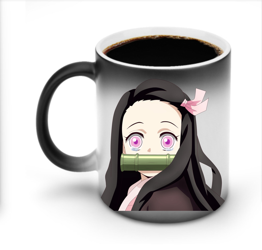 （画像用） 鬼滅の刃（きめつのやいば）竈門 禰󠄀豆子／かまど ねずこ Kamado Nezuko 温度変色マグカップ