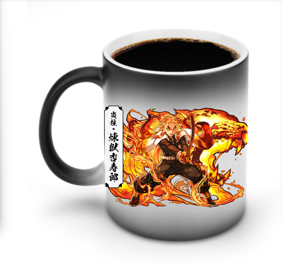 （画像用） 鬼滅の刃（きめつのやいば）炎柱-煉󠄁獄 杏寿郎／れんごく きょうじゅろう Rengoku Kyoujurou 温度変色マグカップ