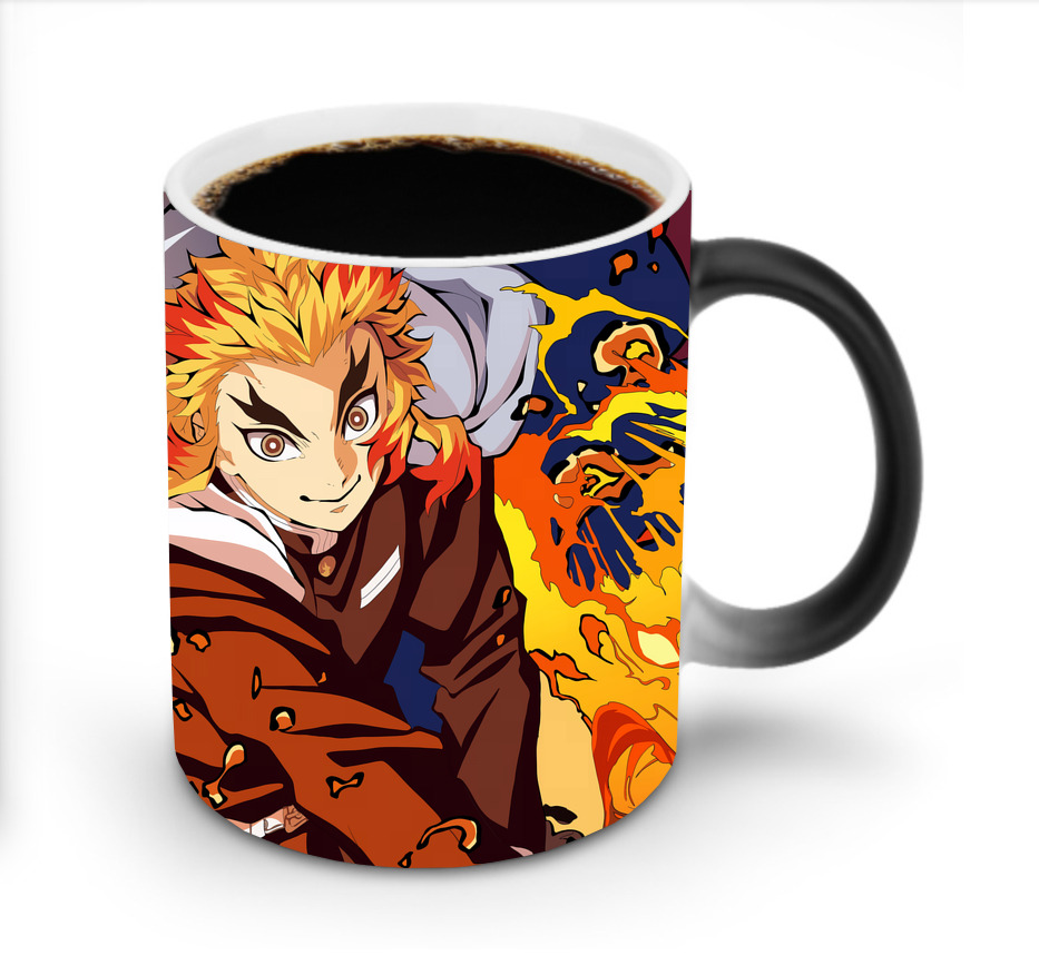（画像用） 炎柱-煉󠄁獄 杏寿郎／れんごく きょうじゅろう Rengoku Kyoujurou 温度変色マグカップ