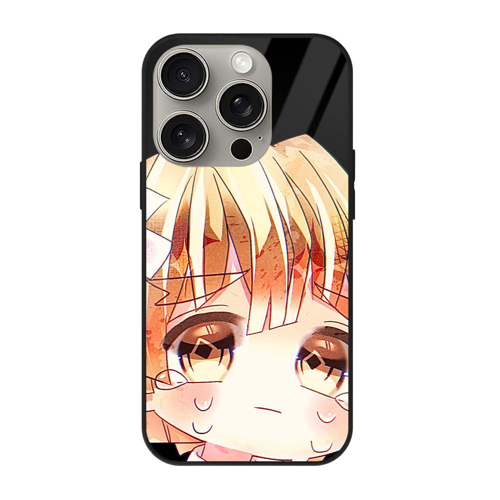 （画像用） 鬼滅の刃（きめつのやいば）我妻 善逸／あがつま ぜんいつ Agatsuma Zenitsu 【iPhone15Pro対応】スマホケース 耐衝撃＆黄変防止 背面ガラス