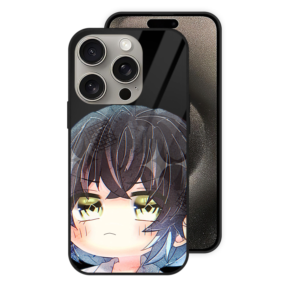 （画像用） 鬼滅の刃（きめつのやいば）嘴平 伊之助／はしびら いのすけ Hashibira Inosuke 【iPhone15Pro対応】スマホケース 耐衝撃＆黄変防止 背面ガラス