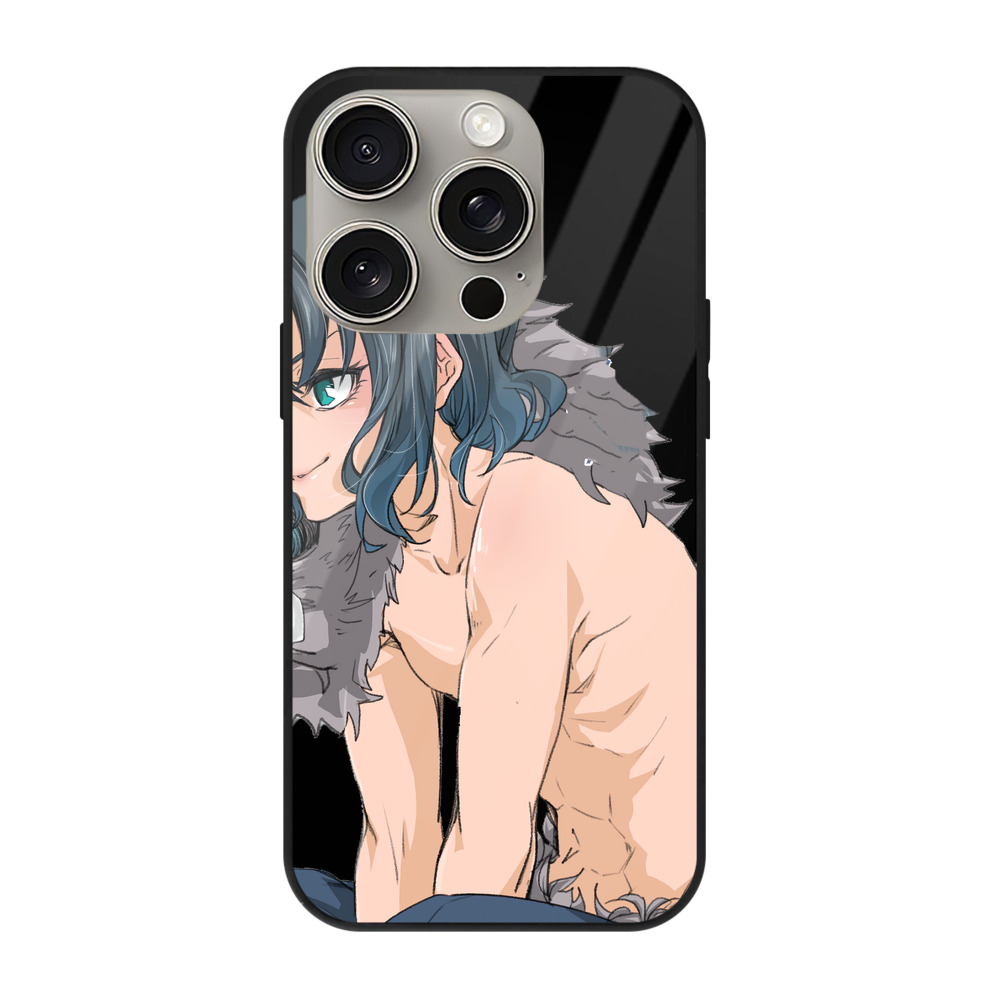 （画像用） 鬼滅の刃（きめつのやいば）嘴平 伊之助／はしびら いのすけ Hashibira Inosuke 【iPhone15Pro対応】スマホケース 耐衝撃＆黄変防止 背面ガラス